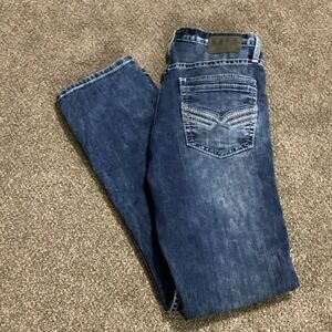 BKE Men's Bootcut Jeans - Dark Blue